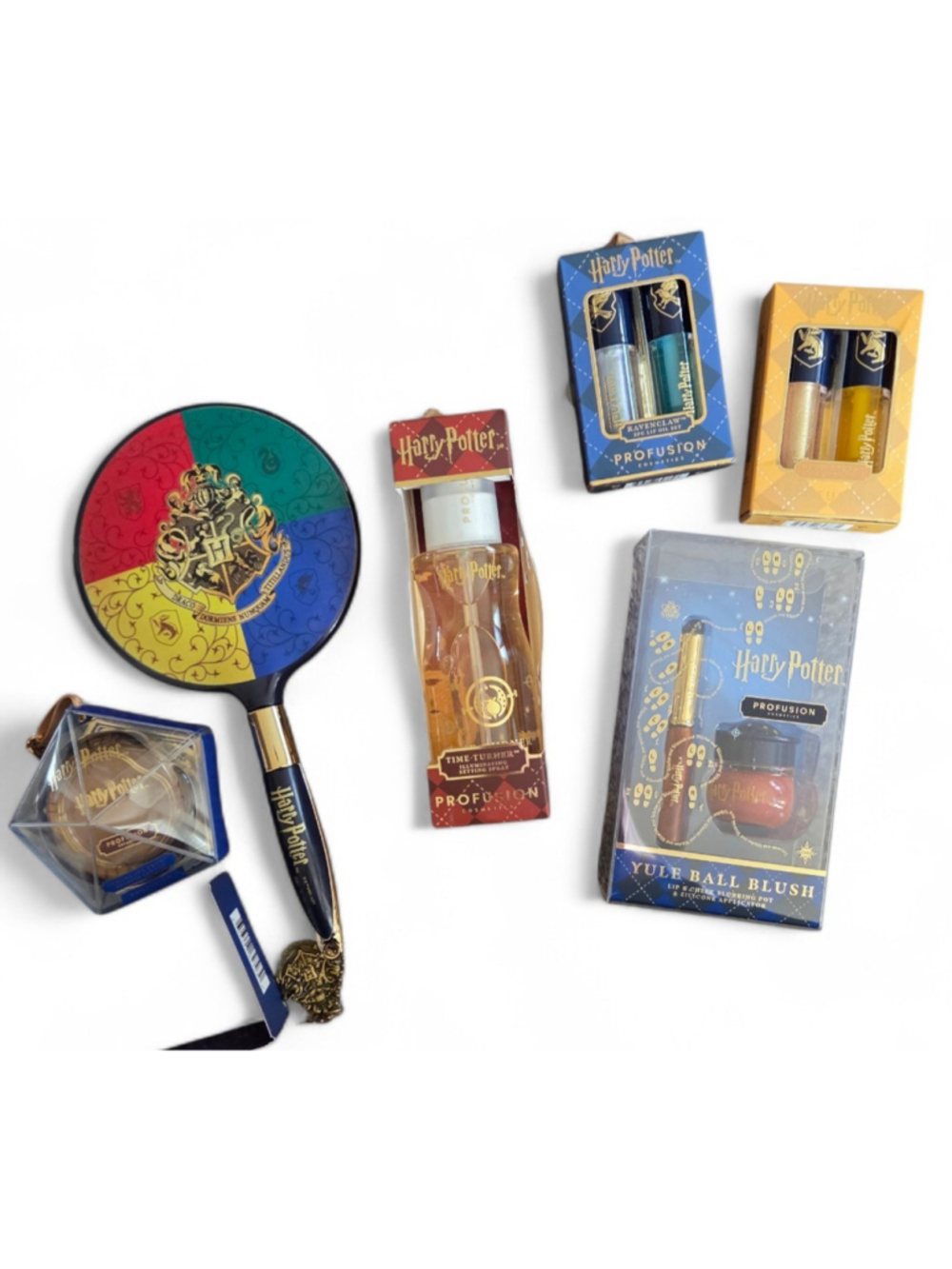 Harry Potter Profusion Cosmetic Lot Mirror, Lip Oil, Blush, Setting Spray,...